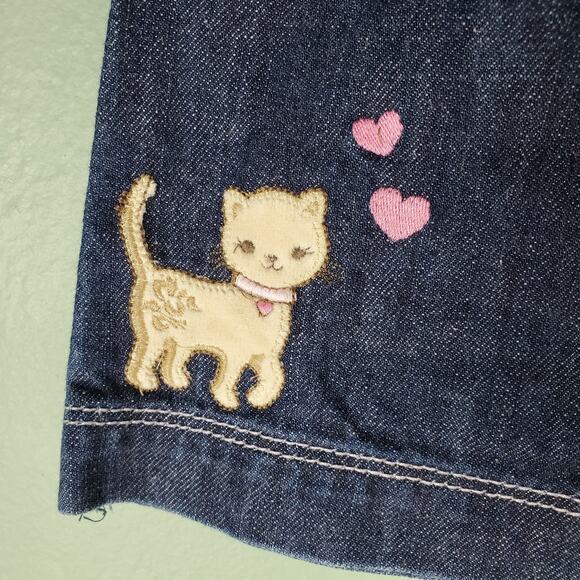 Gymboree Smart Kitties Girls Kitty Denim Jean Size 2T - Picture 4 of 5
